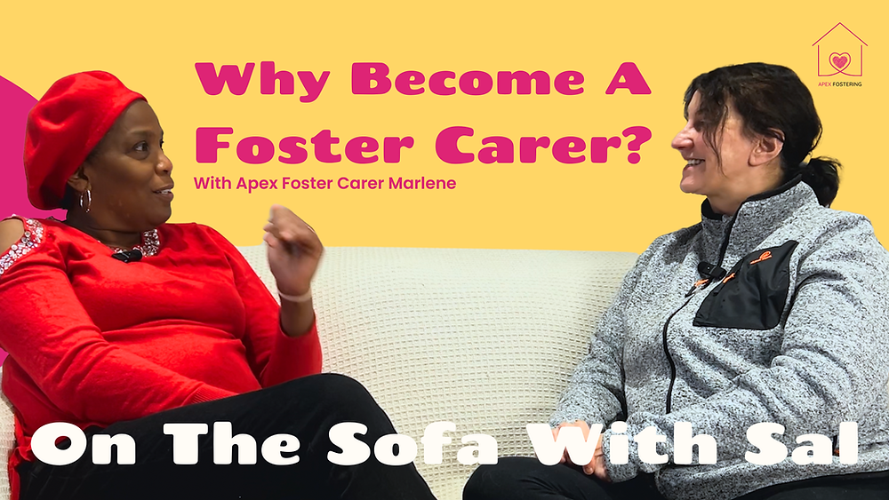 On The Sofa With Sal episode: Why Become A Foster Carer, with Apex foster carer Marlene